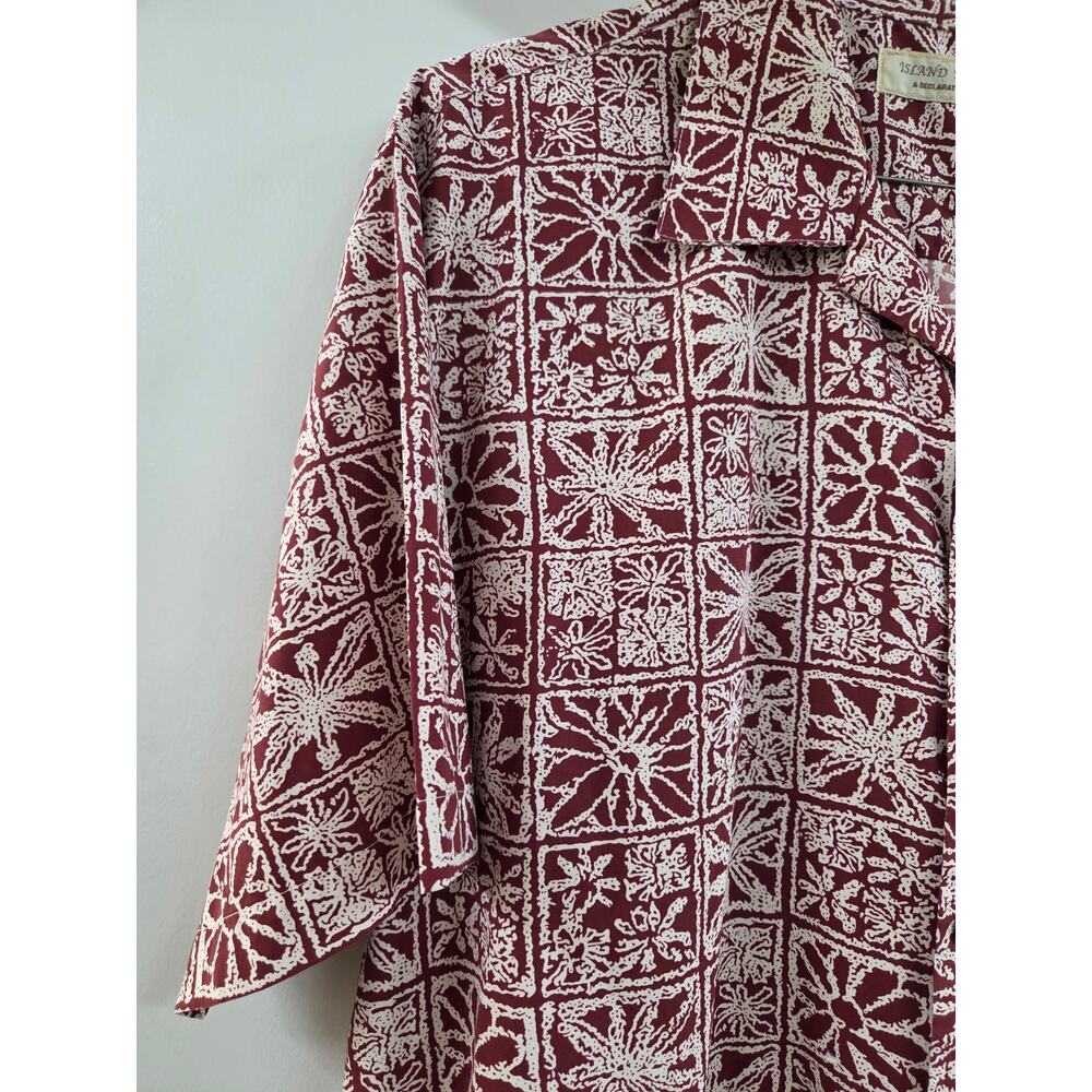 FREE SHIPPING Island Republic Aloha; Hawaiian; Tropical Shirts; Red; Sz XL